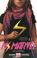 Ms. Marvel: No Normal book cover