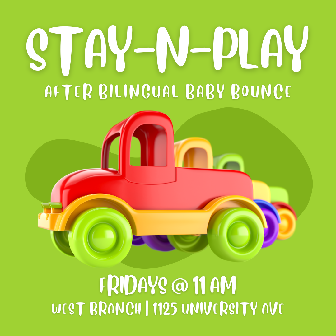 Toy truck on Stay-n-Play invitation