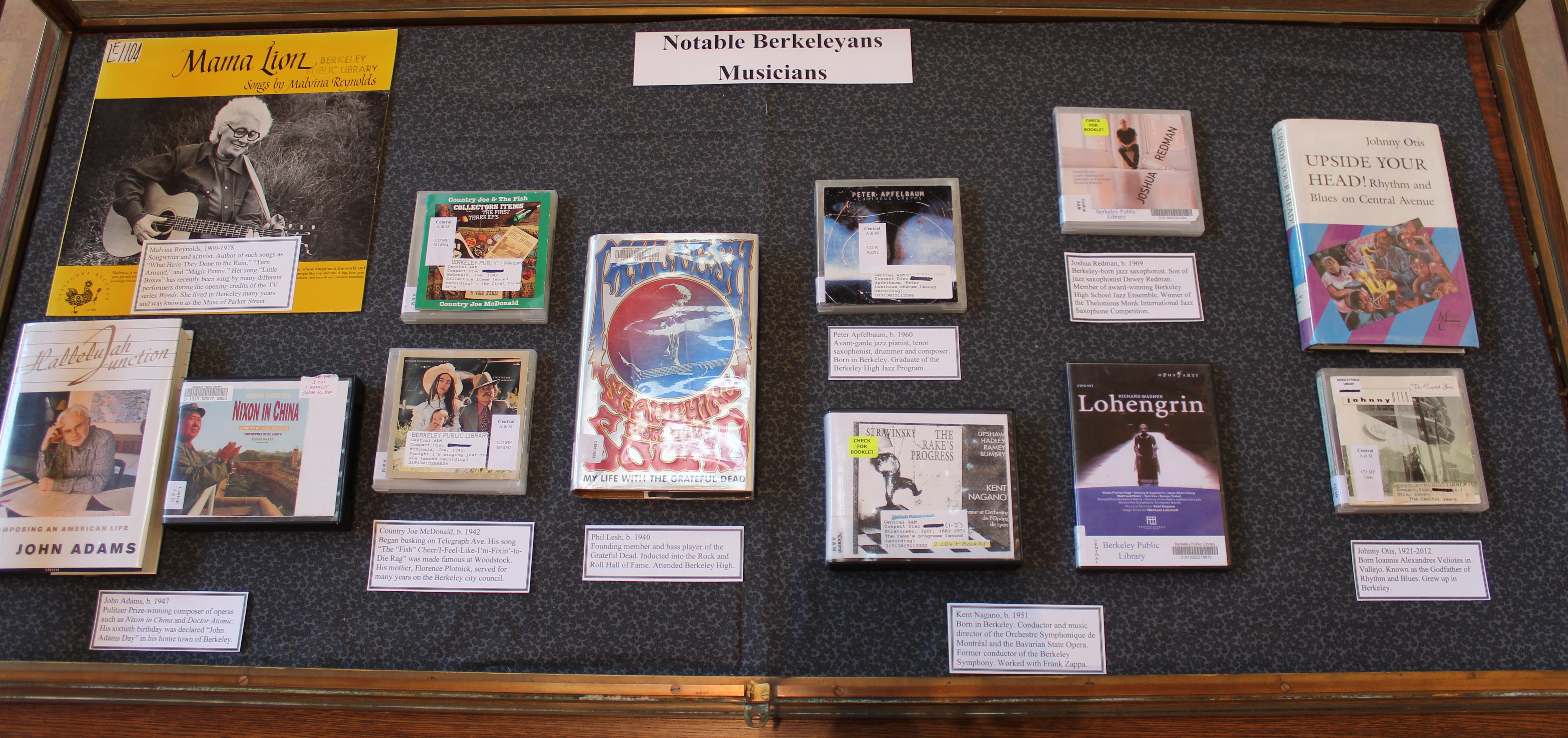 covers of musical works by Berkeley artists