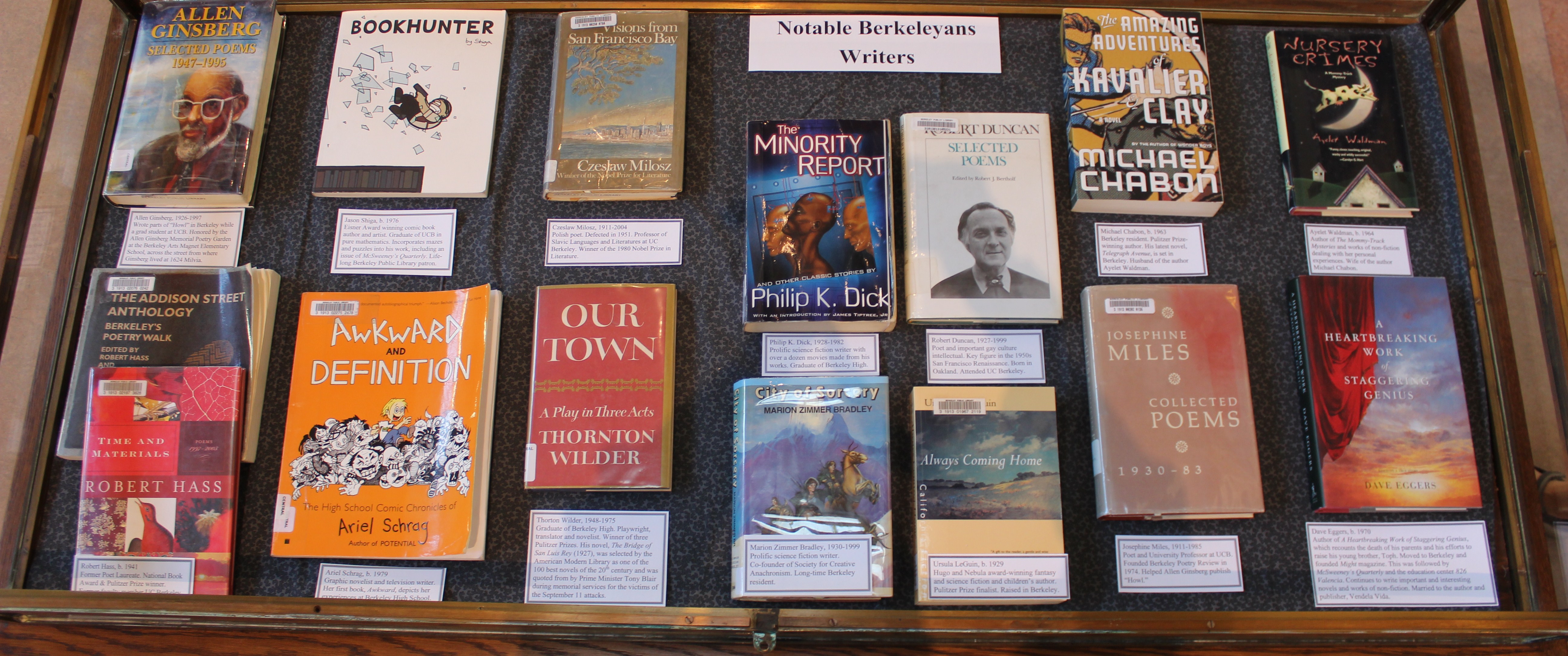 book covers by notable Berkeley authors
