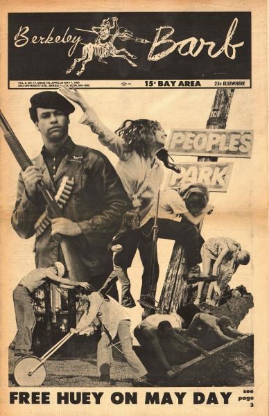 Berkeley Barb newspaper front page