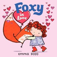 Illustrated Girl and fox embrace on the cover of Foxy in Love