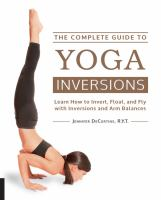 Woman in a handstand. Text reads Yoga Inversions