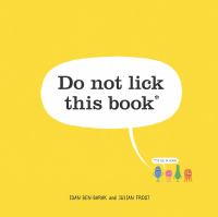 Do not lick this book book cover yellow field with talking bacteria
