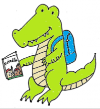 Join us at the 4th & 5th Grade Book Club 4th 5th Grade Book Club Alligator Mascot
