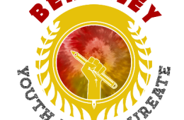 logo for the youth poet laurate program - fist holding a pencil