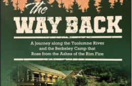 Cover of The Way Back showing a historic photo of the camp.  