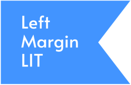 Left Margin Lit in a blue flag