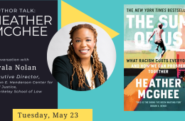 May Library newsletter featuring Heather McGhee