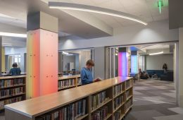 picture of teen browsing in the the Central library's teen room