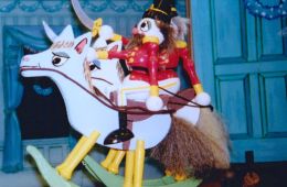 Nutcracker puppet on horse
