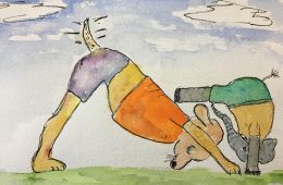 down dog yoga pose