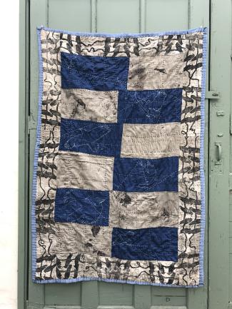 Detail photograph of quilt