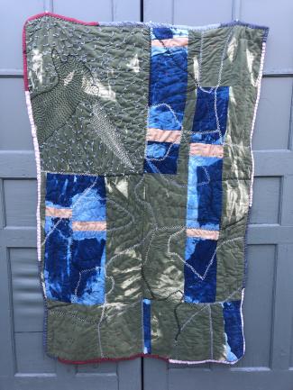 Detail photograph of quilt