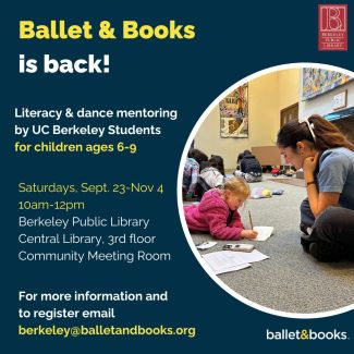 Ballet and Books flyer with event details