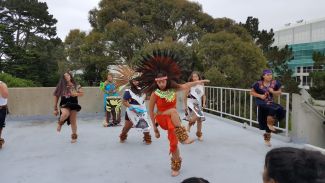 photo of dancers from Cuauhtli Mitotiani Mexica