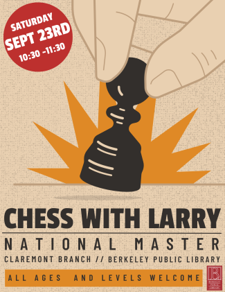 play chess with Larry on September 23 at 10:30am