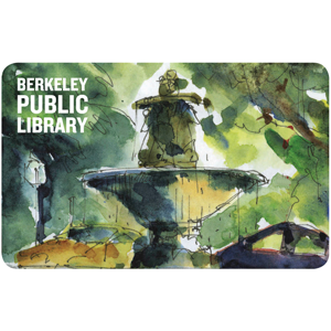 fountain at Marin Circle as a library card design