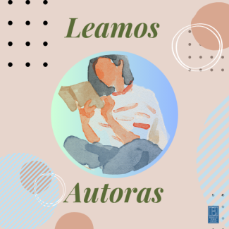 Leamos autoras @Central person reading