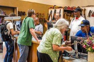 A busy day at the Tool Library