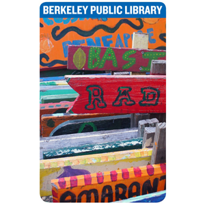 Colorful labels of seed packets as a library card design