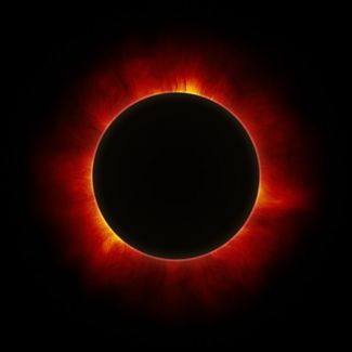 photograph of the eclipse of the sun