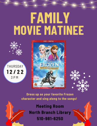 Frozen Sing-Along Movie Flyer