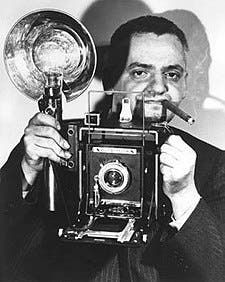 Weegee (Arthur Felig) with camera