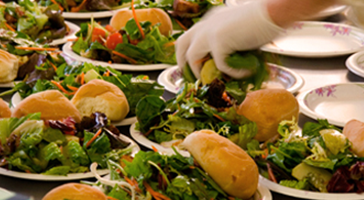 Food being prepared for the hungry