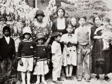 portrait of hispanic women and children