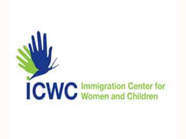 logo for ICWC with two hands forming wings of a butterfuly
