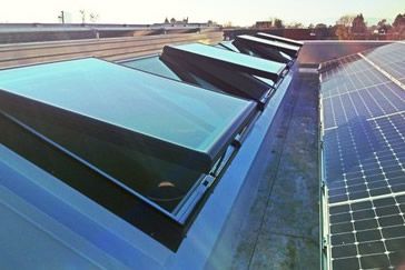 Solar Panels on roof of West Branch Library