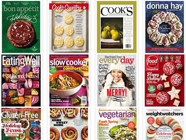 Popular food and cooking magazines