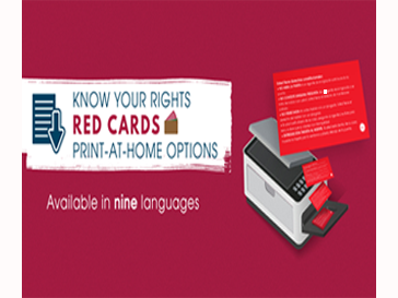wallet-sized cards coming out of a printer