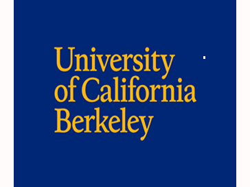 gold letters on blue background: University of California Berkeley