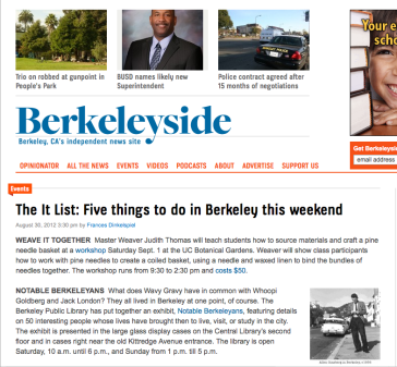 Screenshot of Berkeleyside article
