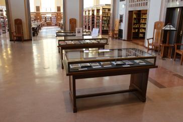 Notable Berkeleyans exhibit display cases