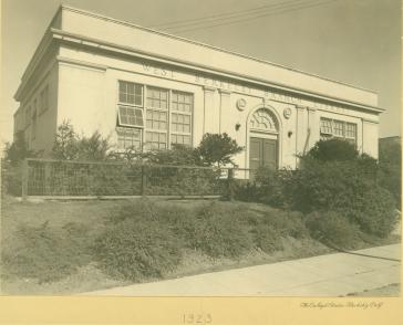 West Branch Libray exterior 1923
