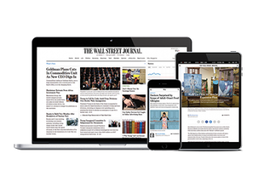 Wall Street Journal on laptop, tablet and mobile devices