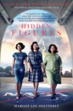 three women walking through the doorway of an airplaine hangar on the cover of Hidden Figures